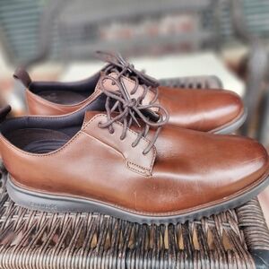 Men's Brown Leather Shoes Cole Haan Grand Zero Size 12M